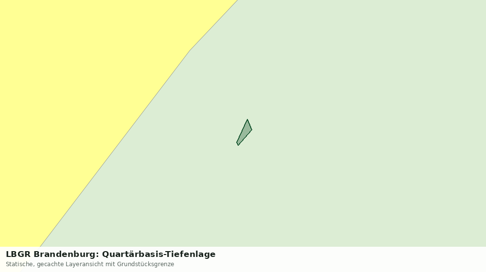 Statische Kartenansicht: LBGR Brandenburg: Quartärbasis-Tiefenlage
