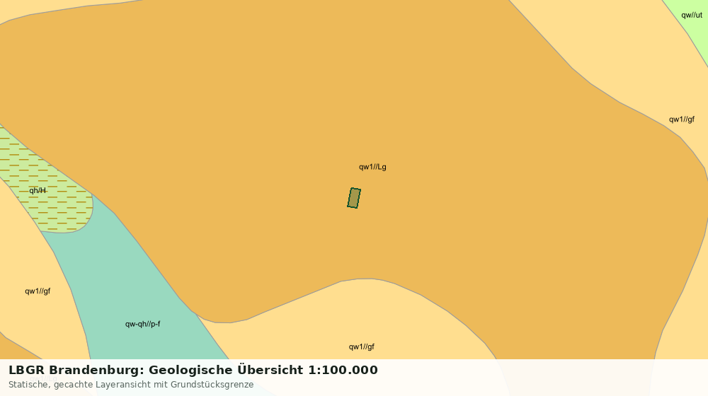Statische Kartenansicht: LBGR Brandenburg: Geologische Übersicht 1:100.000