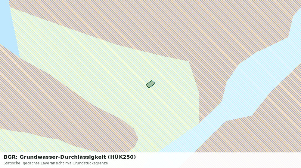 Statische Kartenansicht: BGR: Grundwasser-Durchlässigkeit (HÜK250)