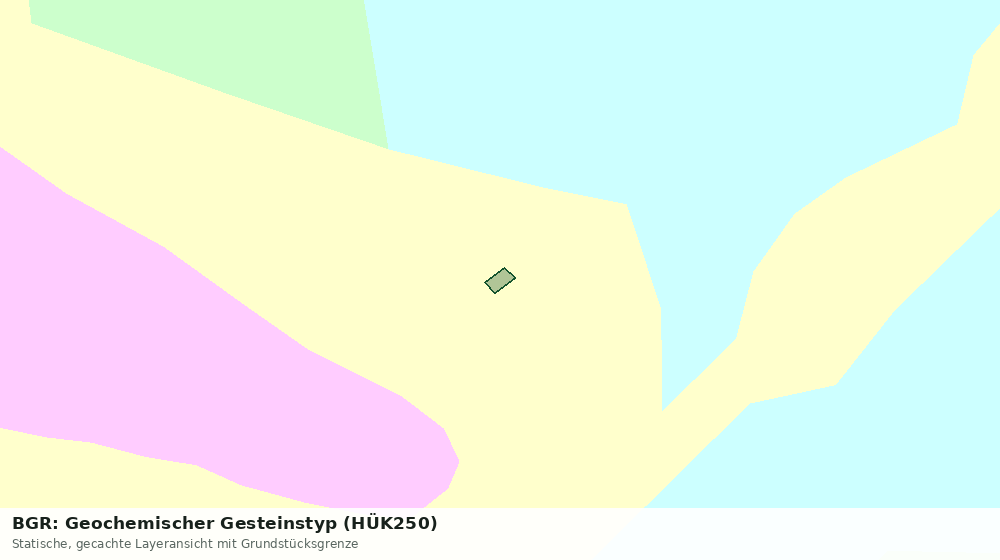 Statische Kartenansicht: BGR: Geochemischer Gesteinstyp (HÜK250)