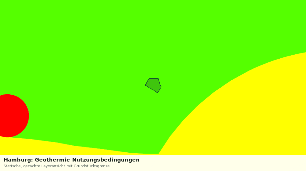 Statische Kartenansicht: Hamburg: Geothermie-Nutzungsbedingungen