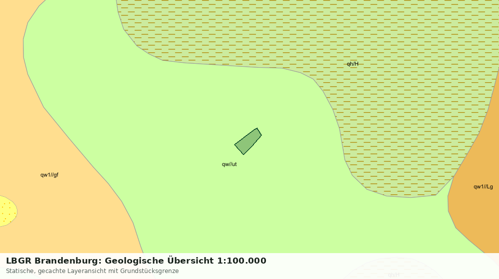 Statische Kartenansicht: LBGR Brandenburg: Geologische Übersicht 1:100.000