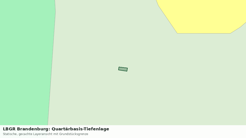 Statische Kartenansicht: LBGR Brandenburg: Quartärbasis-Tiefenlage