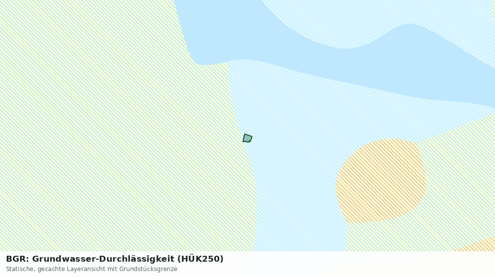 Statische Kartenansicht: BGR: Grundwasser-Durchlässigkeit (HÜK250)
