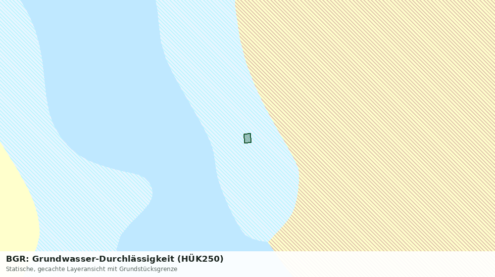 Statische Kartenansicht: BGR: Grundwasser-Durchlässigkeit (HÜK250)
