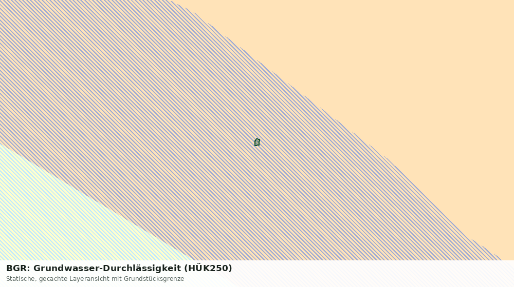 Statische Kartenansicht: BGR: Grundwasser-Durchlässigkeit (HÜK250)