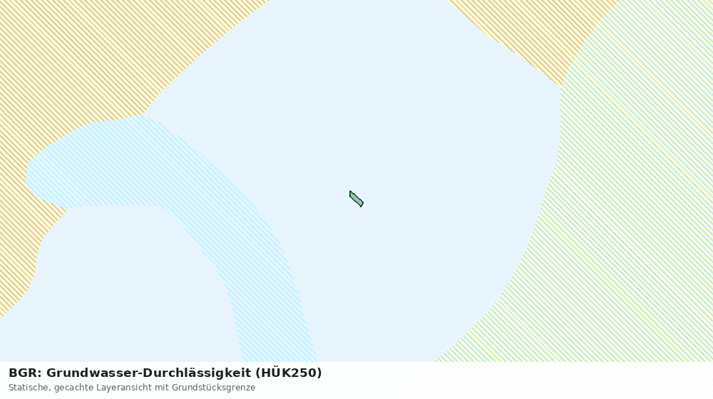 Statische Kartenansicht: BGR: Grundwasser-Durchlässigkeit (HÜK250)