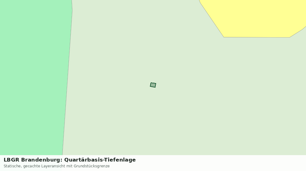Statische Kartenansicht: LBGR Brandenburg: Quartärbasis-Tiefenlage