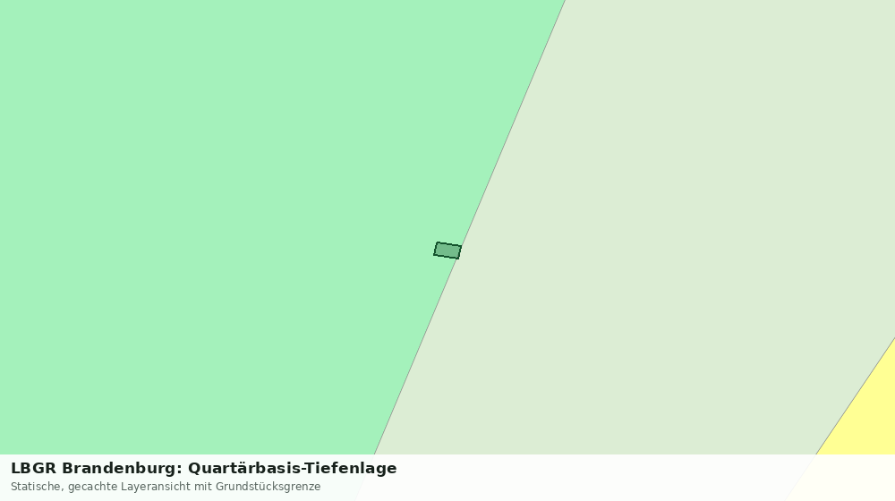 Statische Kartenansicht: LBGR Brandenburg: Quartärbasis-Tiefenlage