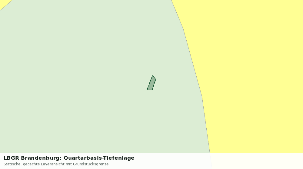 Statische Kartenansicht: LBGR Brandenburg: Quartärbasis-Tiefenlage