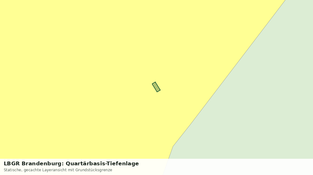 Statische Kartenansicht: LBGR Brandenburg: Quartärbasis-Tiefenlage