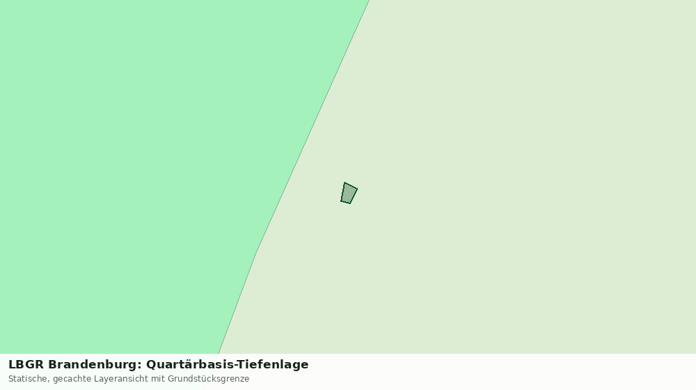 Statische Kartenansicht: LBGR Brandenburg: Quartärbasis-Tiefenlage