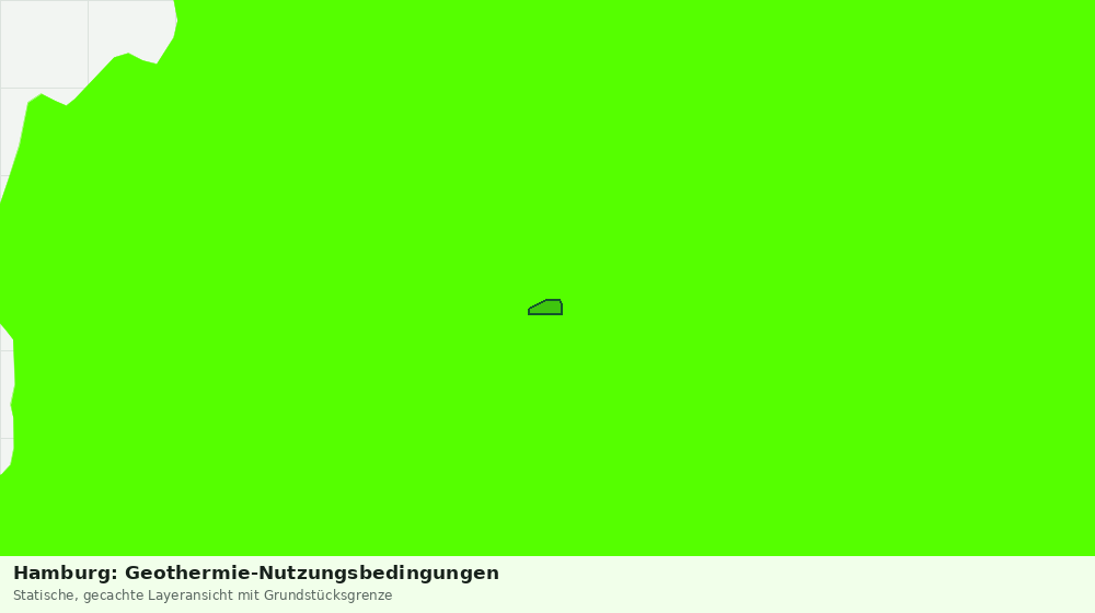 Statische Kartenansicht: Hamburg: Geothermie-Nutzungsbedingungen
