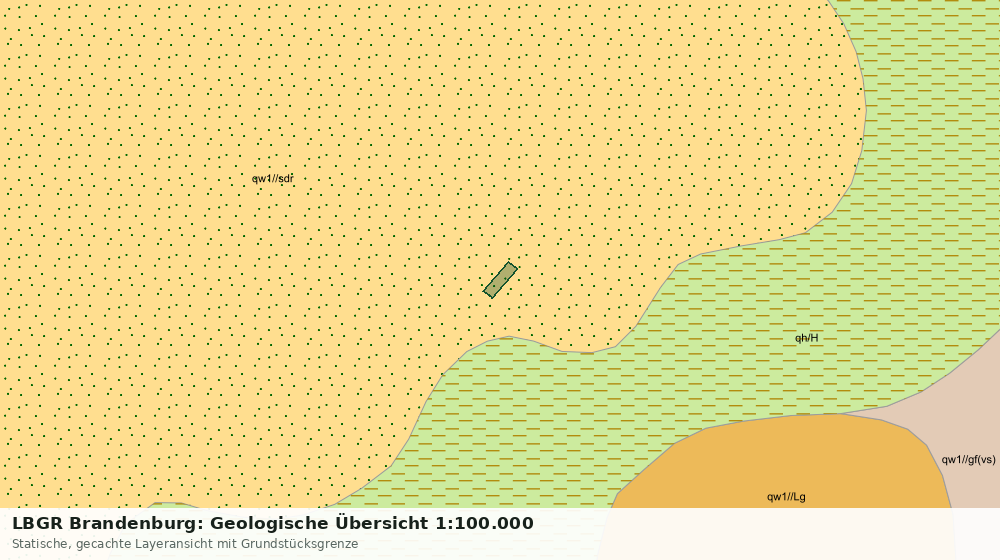 Statische Kartenansicht: LBGR Brandenburg: Geologische Übersicht 1:100.000