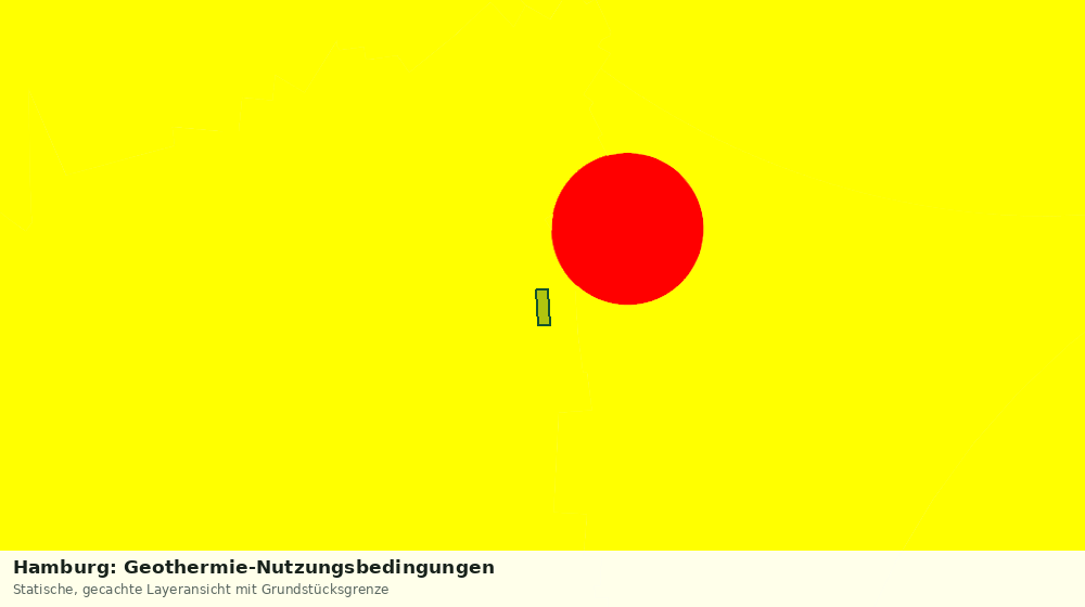 Statische Kartenansicht: Hamburg: Geothermie-Nutzungsbedingungen
