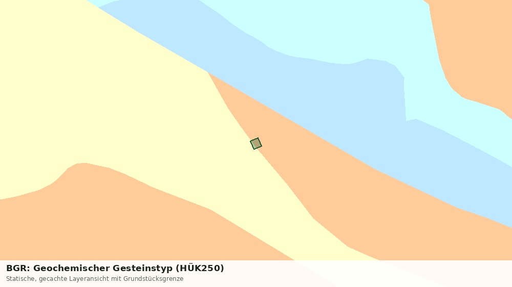 Statische Kartenansicht: BGR: Geochemischer Gesteinstyp (HÜK250)