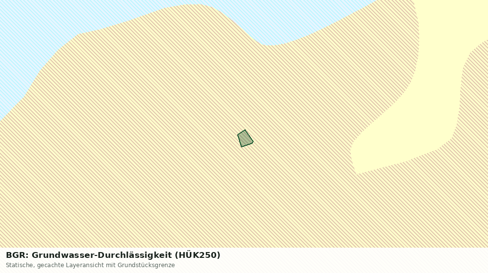 Statische Kartenansicht: BGR: Grundwasser-Durchlässigkeit (HÜK250)