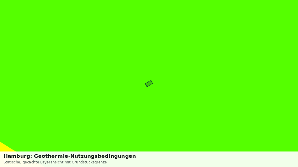 Statische Kartenansicht: Hamburg: Geothermie-Nutzungsbedingungen