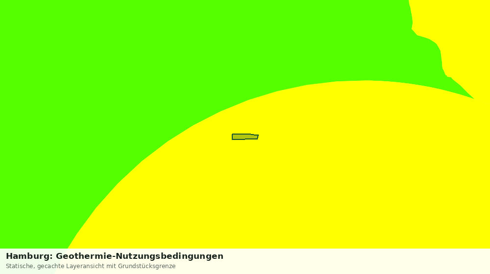 Statische Kartenansicht: Hamburg: Geothermie-Nutzungsbedingungen