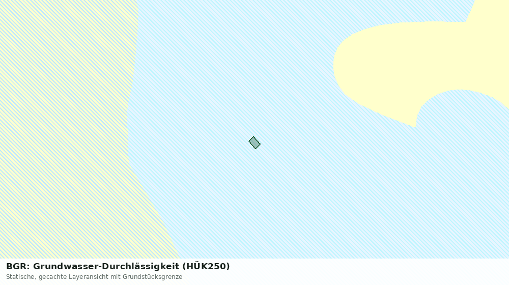 Statische Kartenansicht: BGR: Grundwasser-Durchlässigkeit (HÜK250)