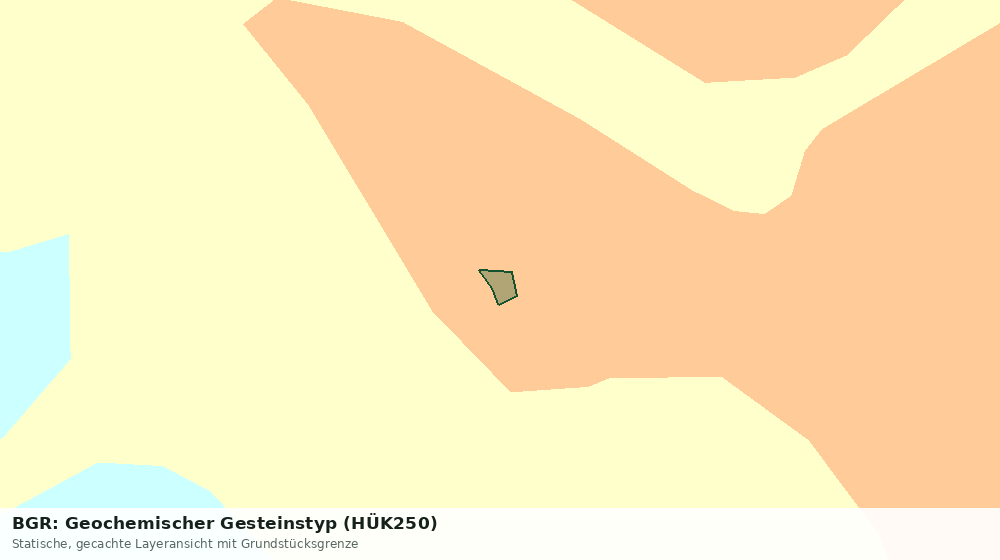 Statische Kartenansicht: BGR: Geochemischer Gesteinstyp (HÜK250)