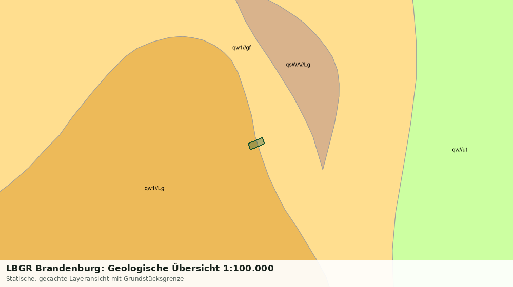 Statische Kartenansicht: LBGR Brandenburg: Geologische Übersicht 1:100.000