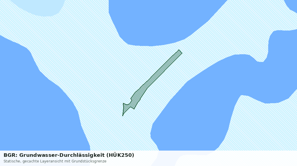 Statische Kartenansicht: BGR: Grundwasser-Durchlässigkeit (HÜK250)