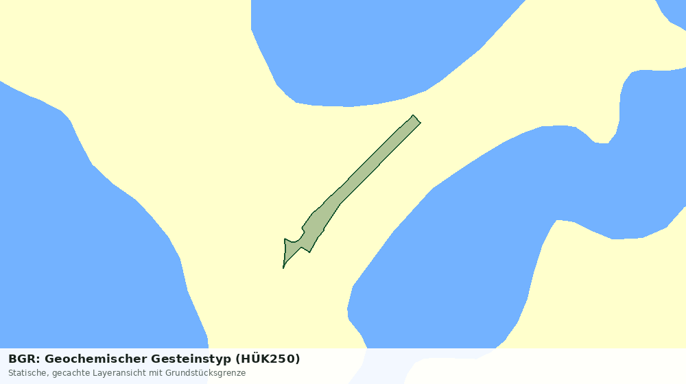 Statische Kartenansicht: BGR: Geochemischer Gesteinstyp (HÜK250)