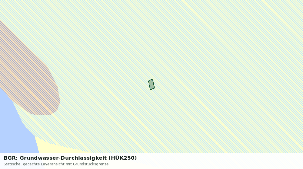 Statische Kartenansicht: BGR: Grundwasser-Durchlässigkeit (HÜK250)