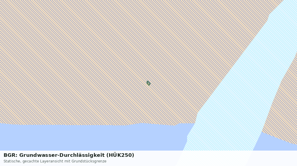Statische Kartenansicht: BGR: Grundwasser-Durchlässigkeit (HÜK250)