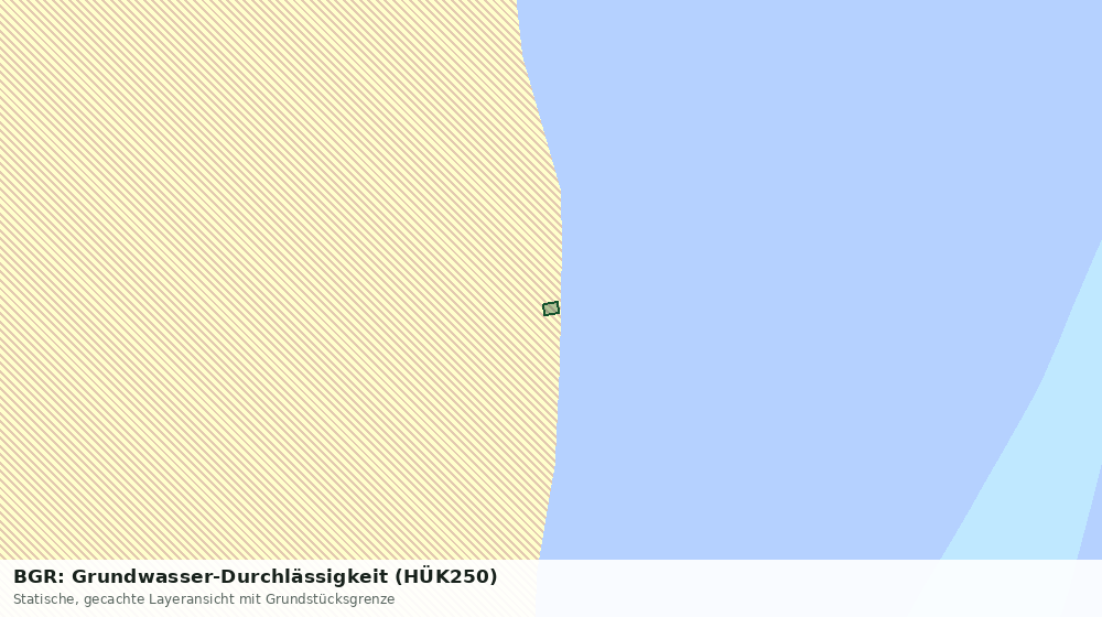 Statische Kartenansicht: BGR: Grundwasser-Durchlässigkeit (HÜK250)