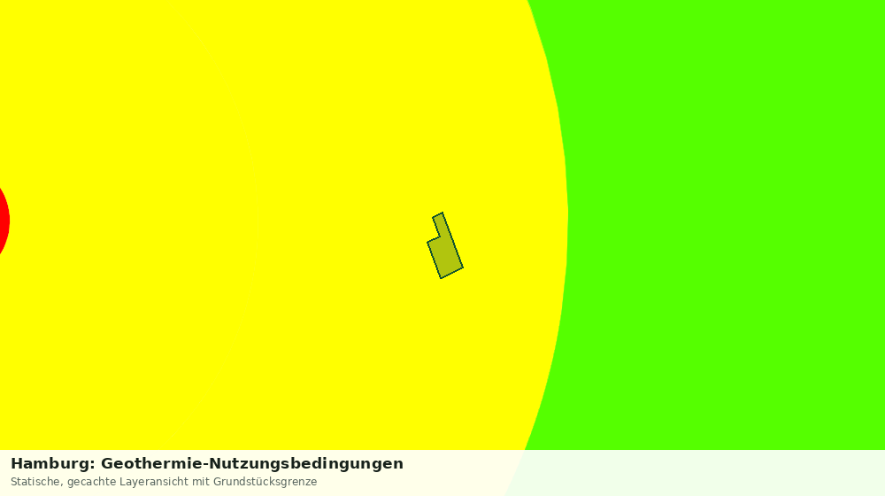 Statische Kartenansicht: Hamburg: Geothermie-Nutzungsbedingungen