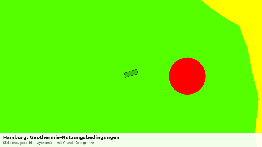 Statische Kartenansicht: Hamburg: Geothermie-Nutzungsbedingungen