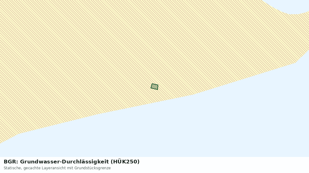 Statische Kartenansicht: BGR: Grundwasser-Durchlässigkeit (HÜK250)