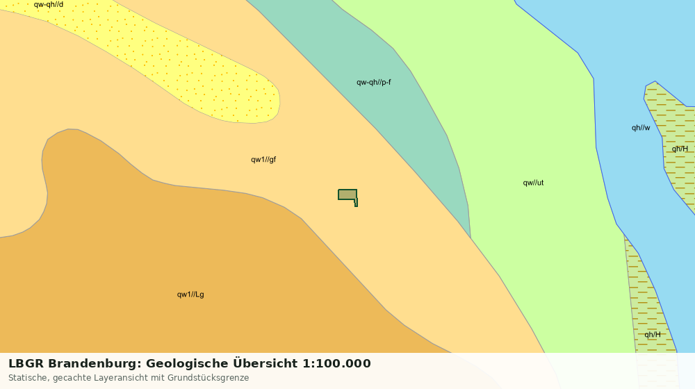 Statische Kartenansicht: LBGR Brandenburg: Geologische Übersicht 1:100.000