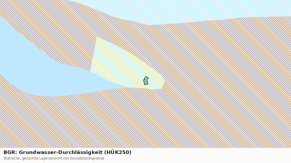 Statische Kartenansicht: BGR: Grundwasser-Durchlässigkeit (HÜK250)