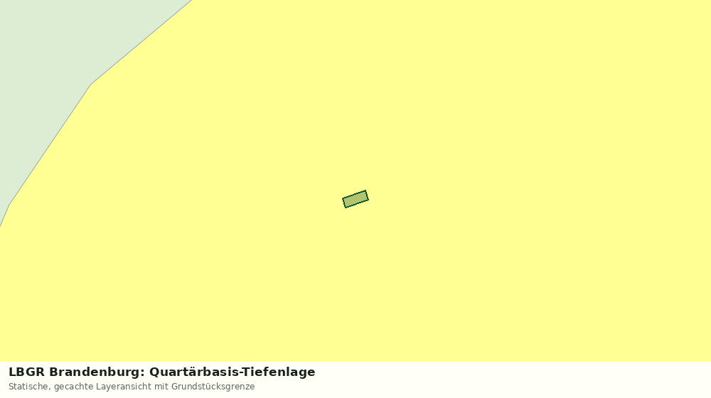 Statische Kartenansicht: LBGR Brandenburg: Quartärbasis-Tiefenlage