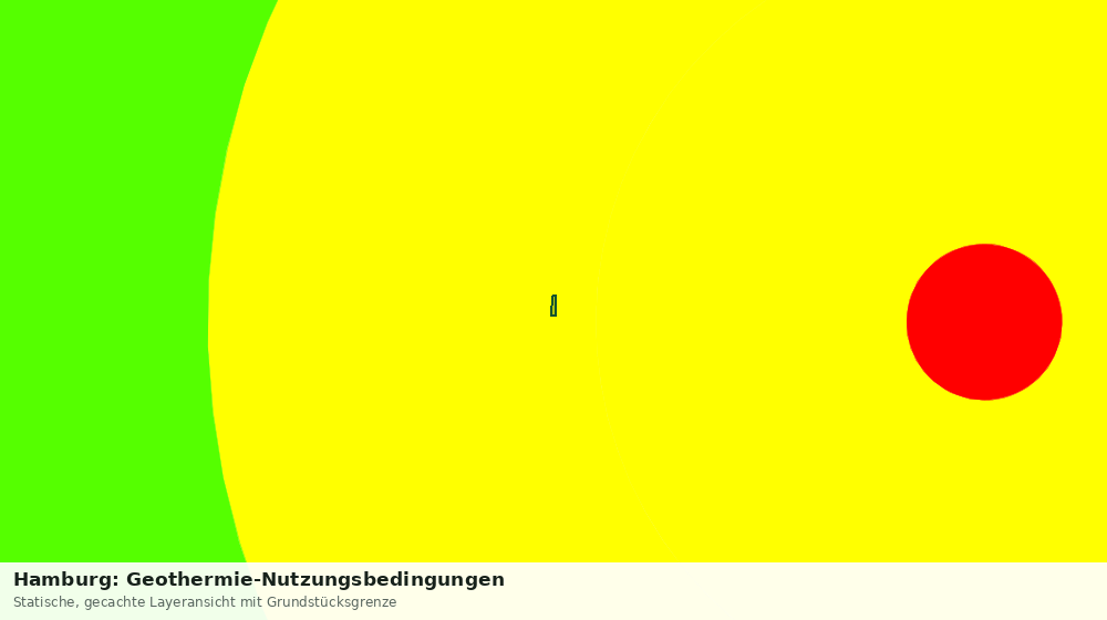 Statische Kartenansicht: Hamburg: Geothermie-Nutzungsbedingungen