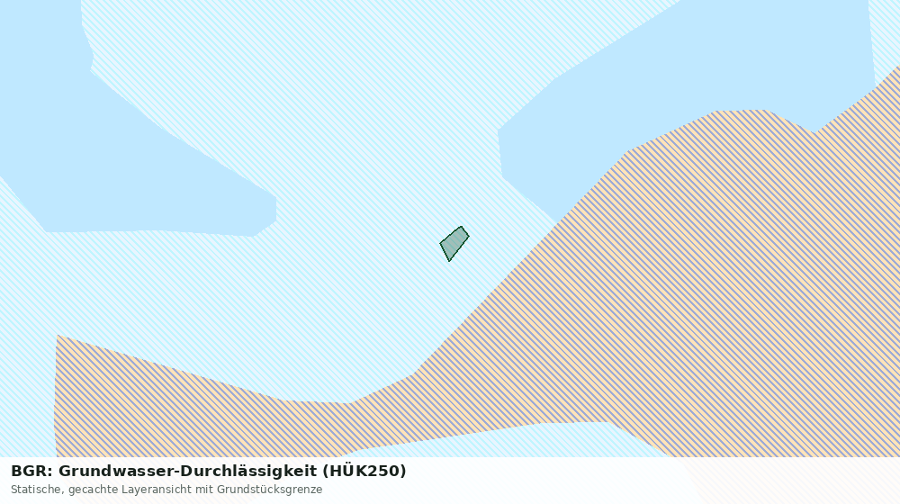 Statische Kartenansicht: BGR: Grundwasser-Durchlässigkeit (HÜK250)
