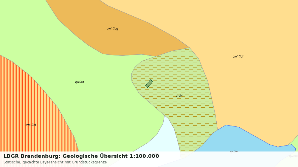 Statische Kartenansicht: LBGR Brandenburg: Geologische Übersicht 1:100.000