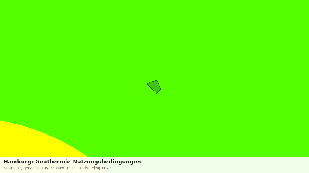 Statische Kartenansicht: Hamburg: Geothermie-Nutzungsbedingungen