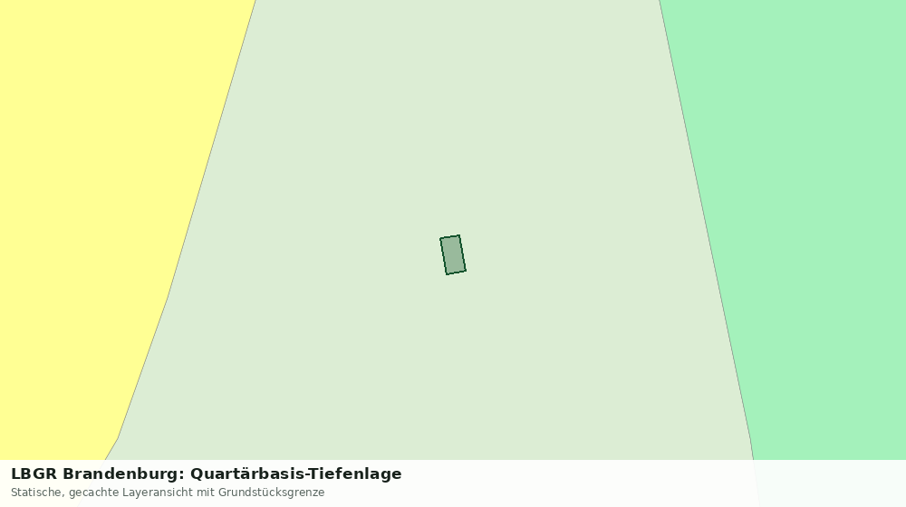 Statische Kartenansicht: LBGR Brandenburg: Quartärbasis-Tiefenlage