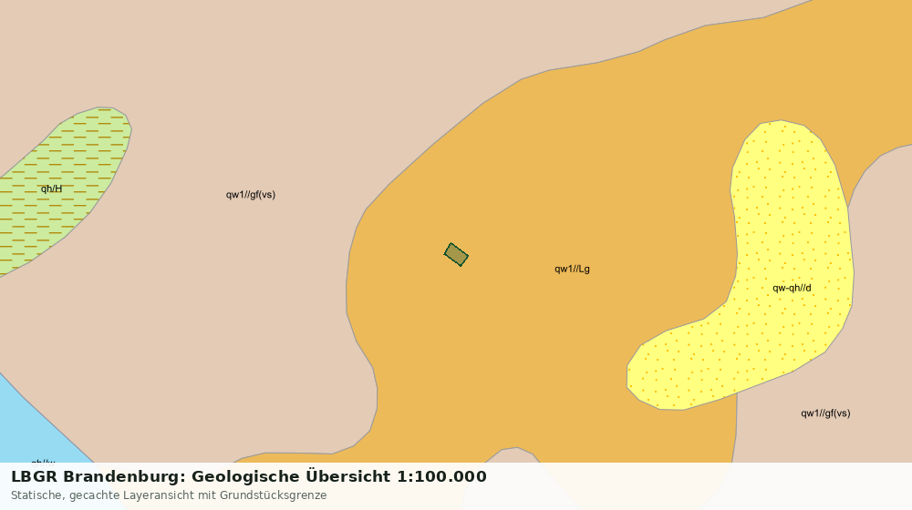 Statische Kartenansicht: LBGR Brandenburg: Geologische Übersicht 1:100.000