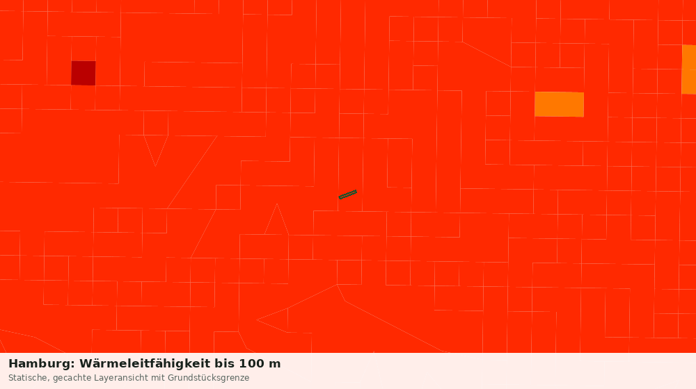 Statische Kartenansicht: Hamburg: Wärmeleitfähigkeit bis 100 m