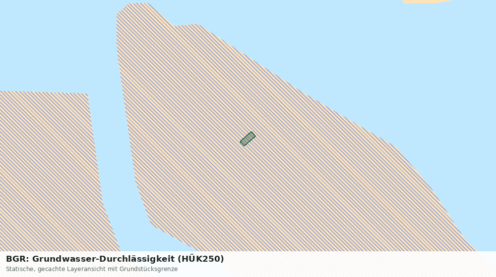 Statische Kartenansicht: BGR: Grundwasser-Durchlässigkeit (HÜK250)