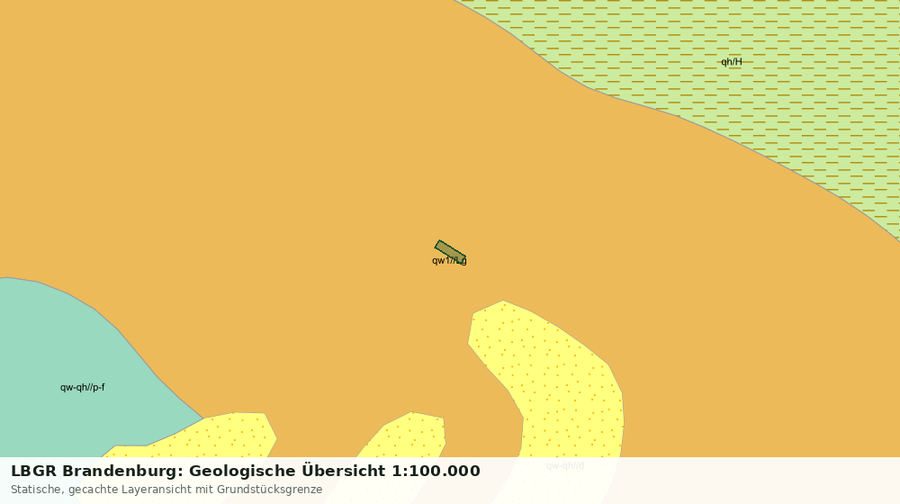 Statische Kartenansicht: LBGR Brandenburg: Geologische Übersicht 1:100.000