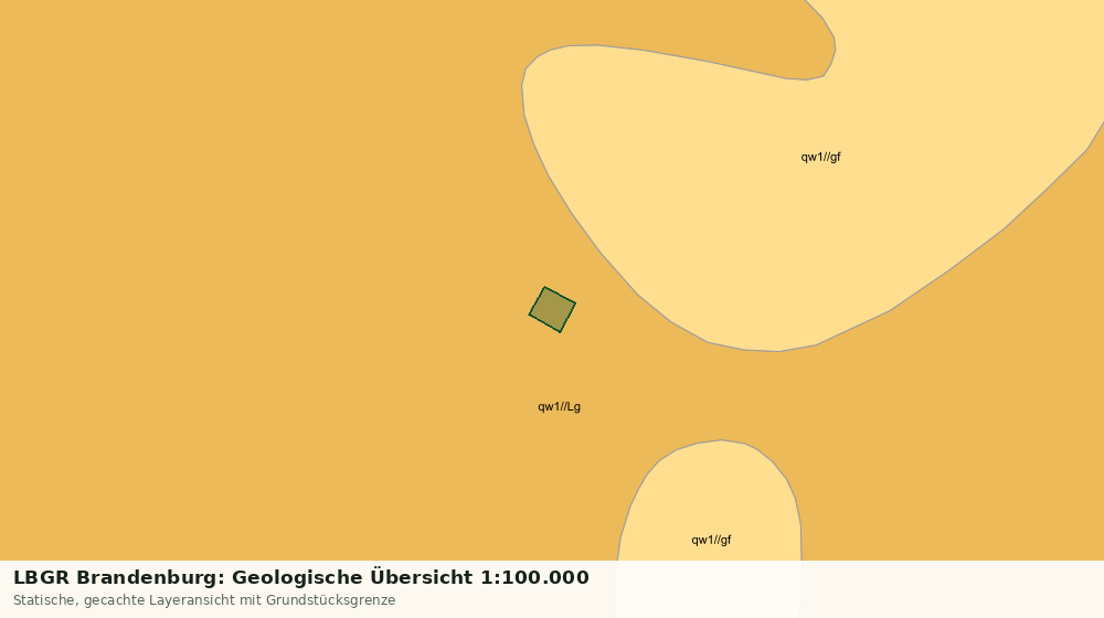 Statische Kartenansicht: LBGR Brandenburg: Geologische Übersicht 1:100.000