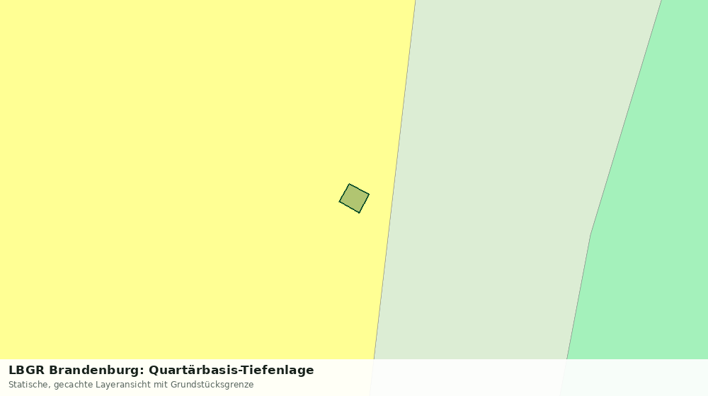 Statische Kartenansicht: LBGR Brandenburg: Quartärbasis-Tiefenlage