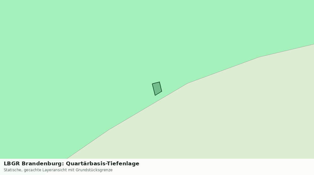 Statische Kartenansicht: LBGR Brandenburg: Quartärbasis-Tiefenlage