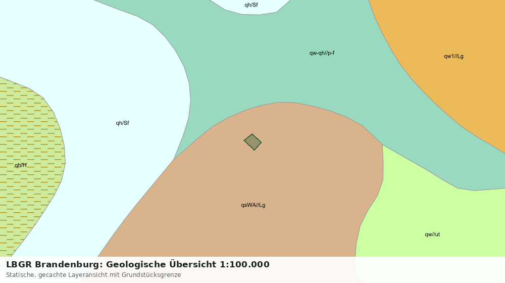 Statische Kartenansicht: LBGR Brandenburg: Geologische Übersicht 1:100.000